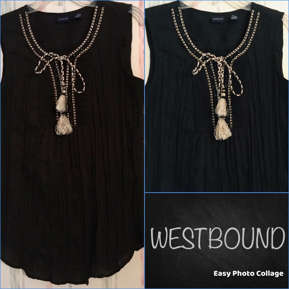 WESTBOUND Peasant style Top